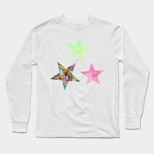 Patterned stars Long Sleeve T-Shirt